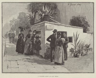 Una tienda de flores en San Remo de Amedee Forestier